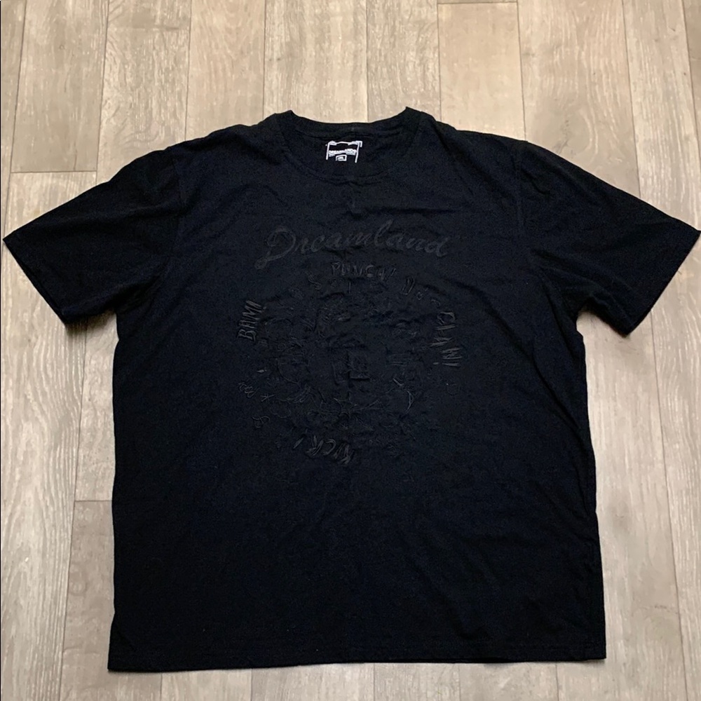 Mens‎ Dreamland Tiger VS Crane Embroidered Crewneck Black Dark T-Shirt